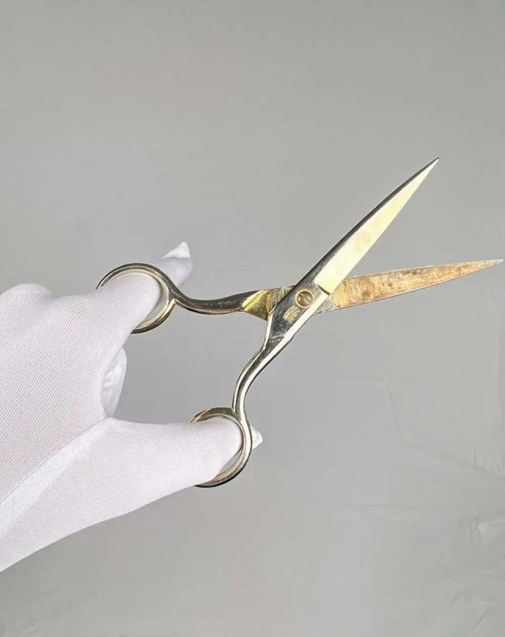Vera Kleencut Forged Steel U.S.A. Vintage Gold-Tone Scissors